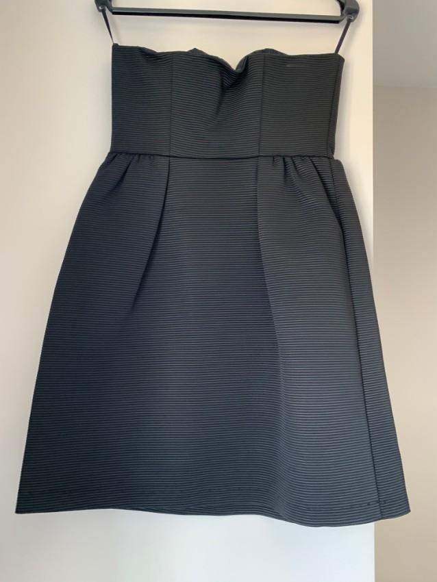 Tar Jarmon Strapless Black Mini Dress