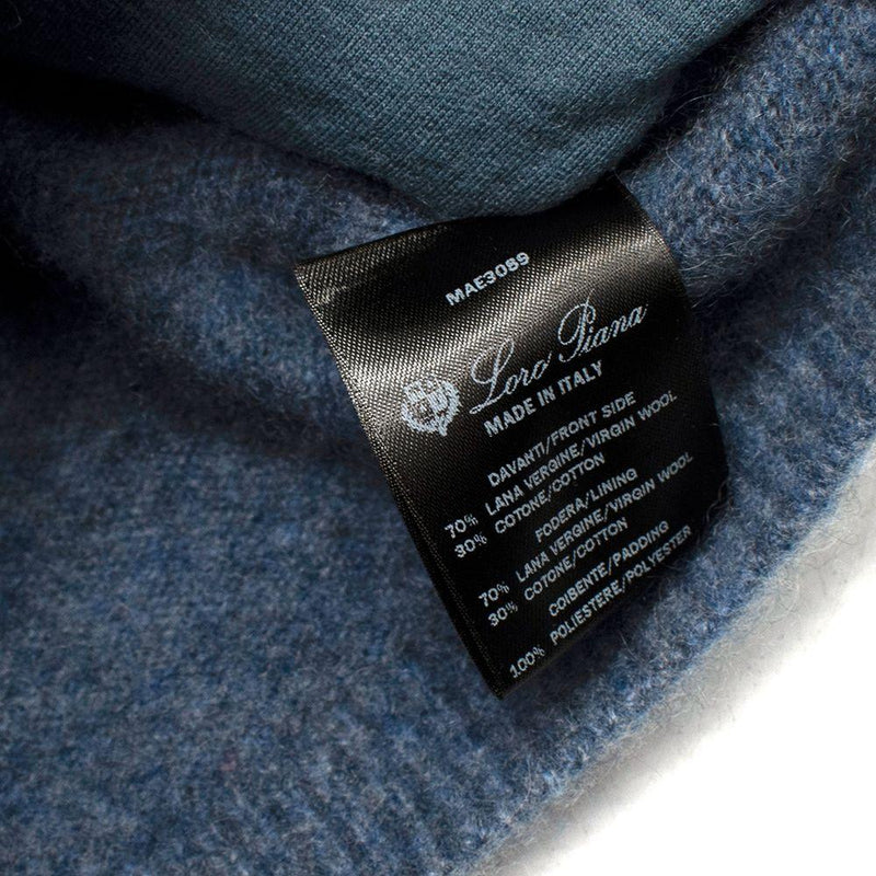 Loro Piana Quilted Wool & Cotton Blend Sweater