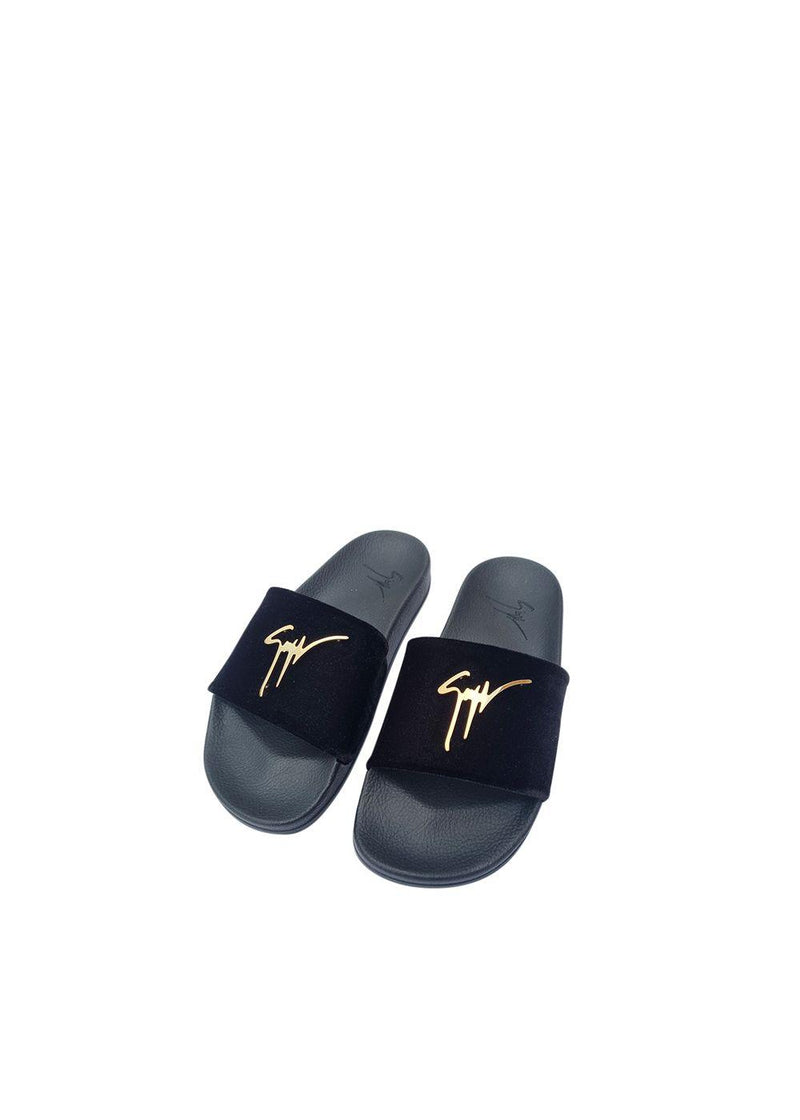 Black & Gold Tone Logo Slides