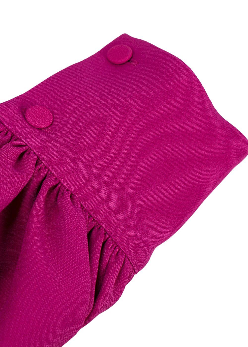 Andrew GN Fuchsia Crystal Embellished Neck Mini Dress