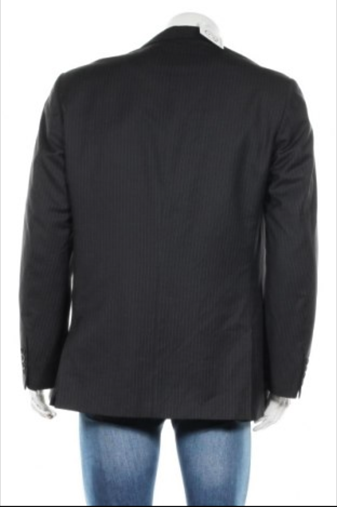 Calvin Klein Single Breasted Striped Suit Jacket