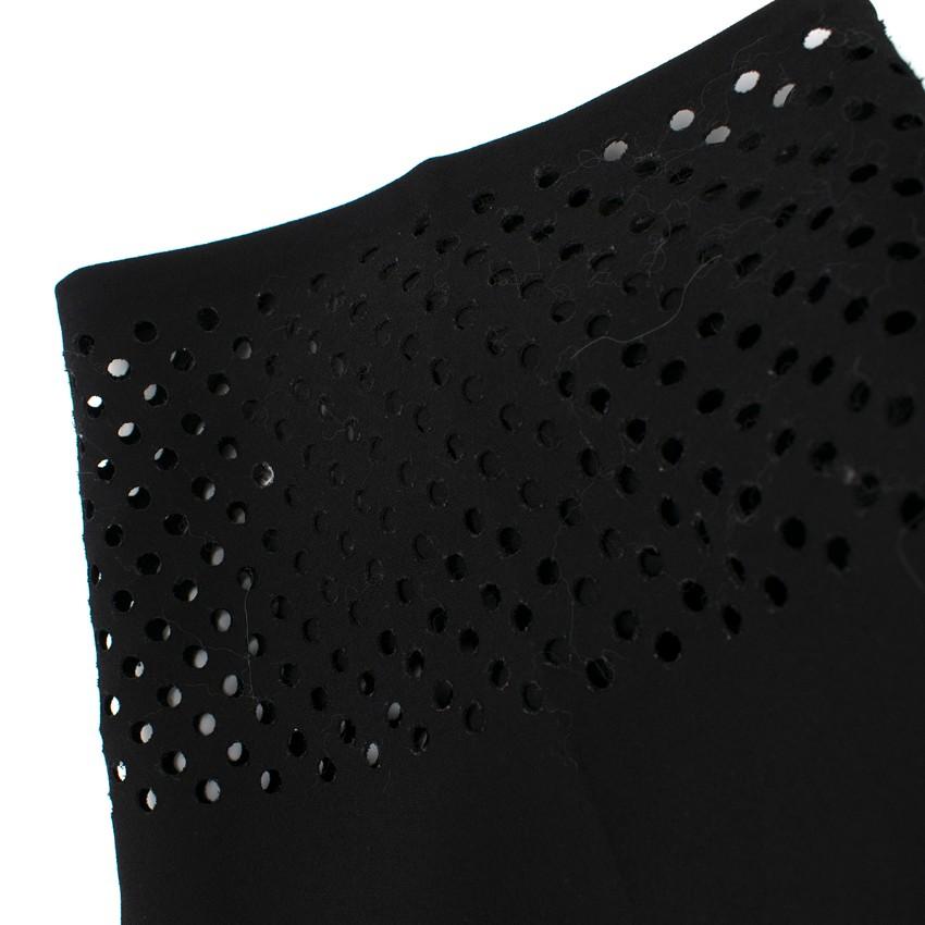 3.1 Phillip Lim Black Lasercut Bermuda Shorts