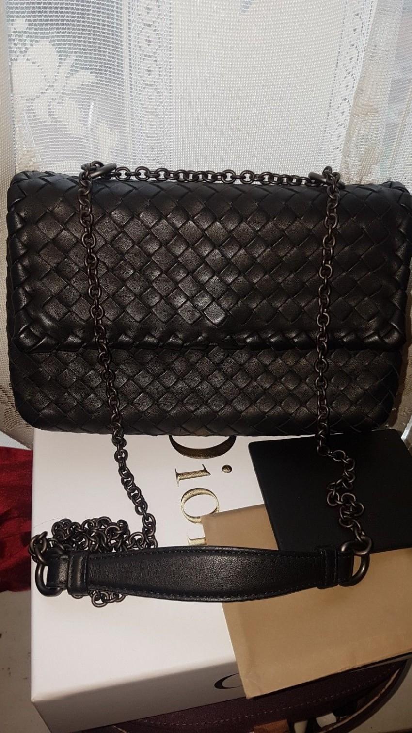 Bottega Veneta Baby Olimpia Intrecciato Leather Shoulder Bag