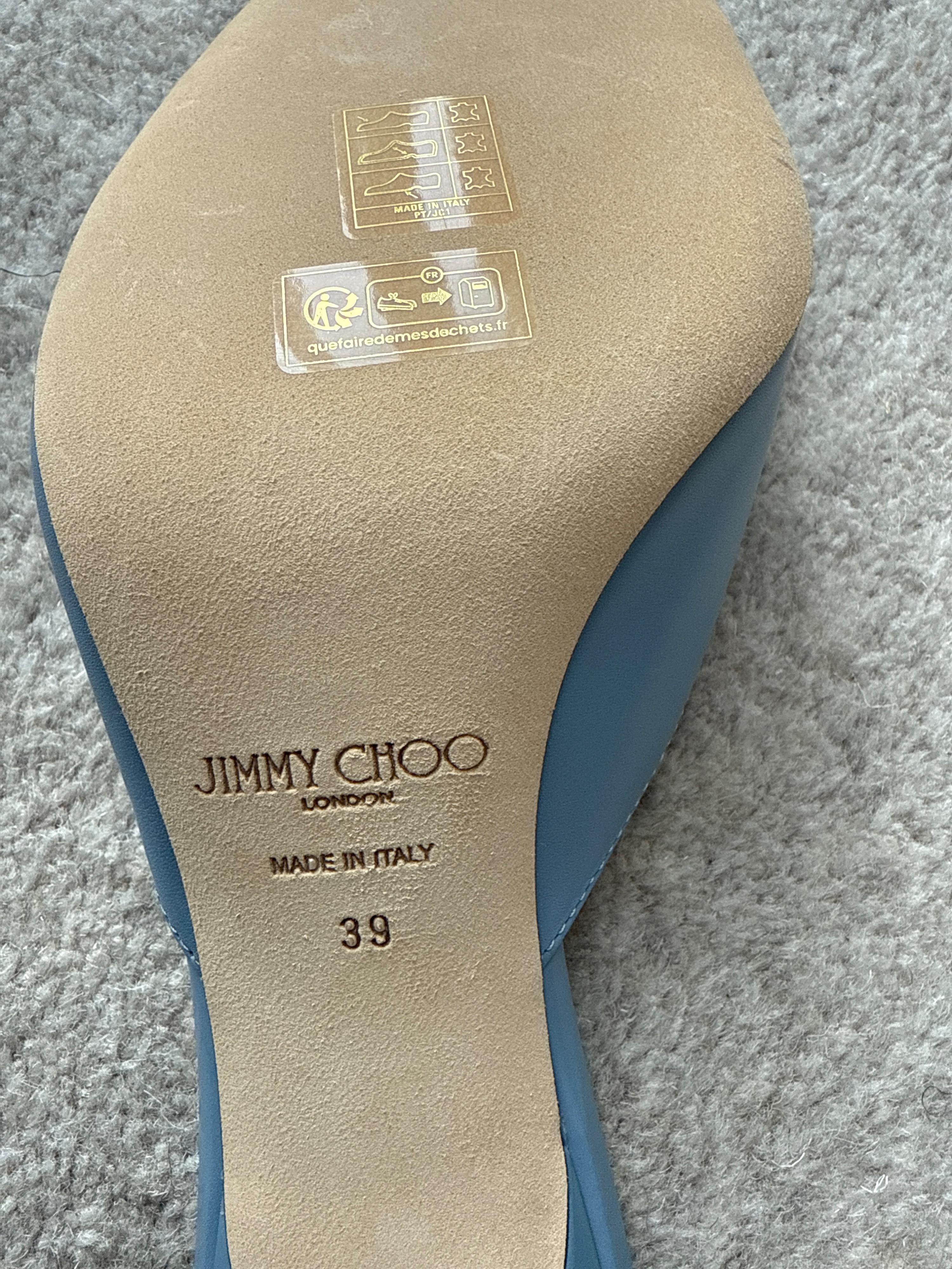 Jimmy Choo Skye 70 Mules in Blue