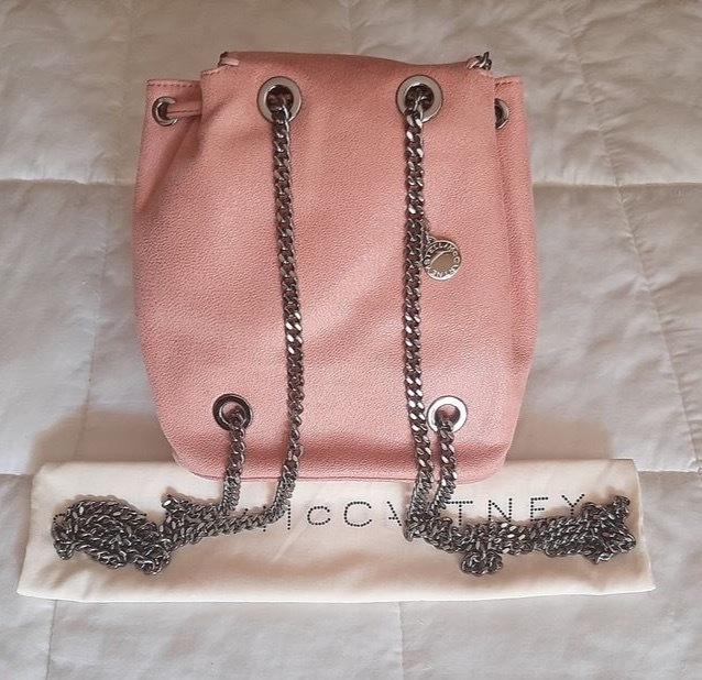 Stella McCartney Pink Faux Leather Falabella Backpack