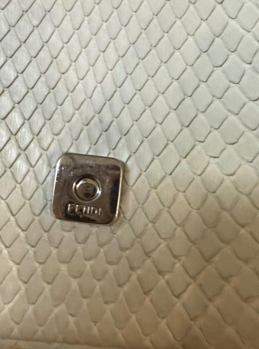 Fendi Python Micro Baguette Bag