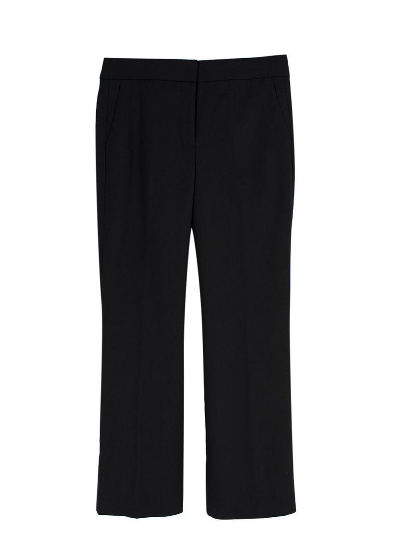Black Wool Blend Pants