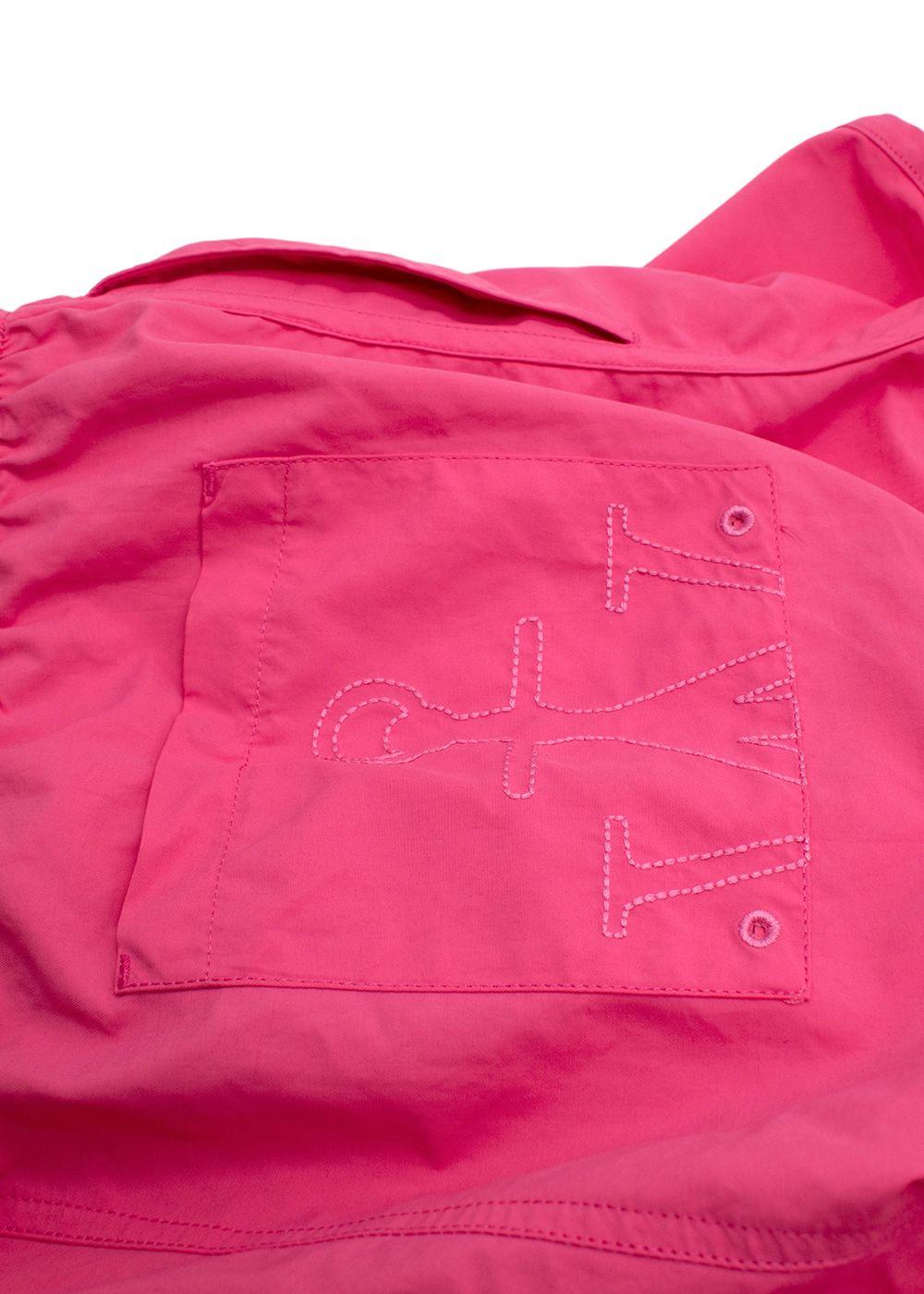 JW Anderson Pink Logo Printed Swim Shorts