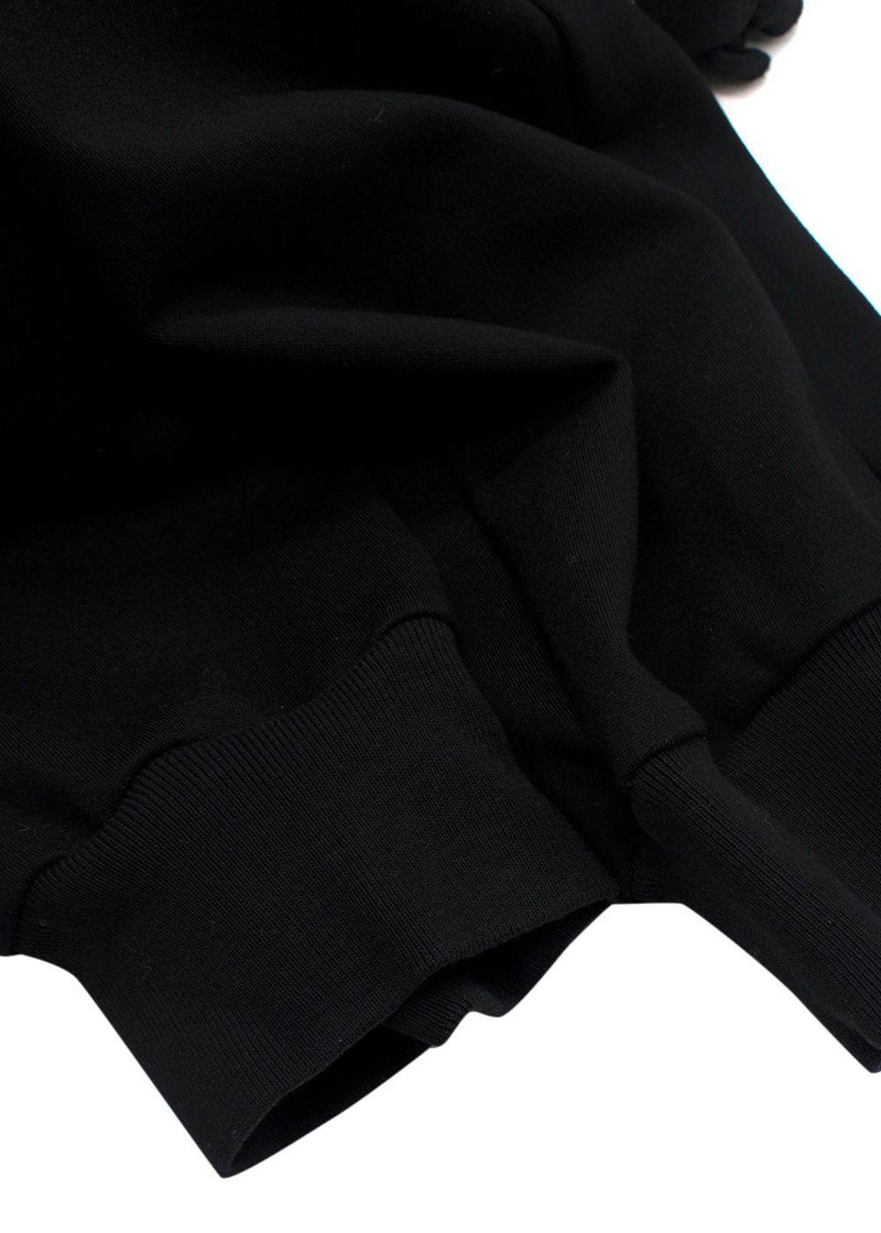 Simone Rocha Black Frill Detail Cuffed Joggers