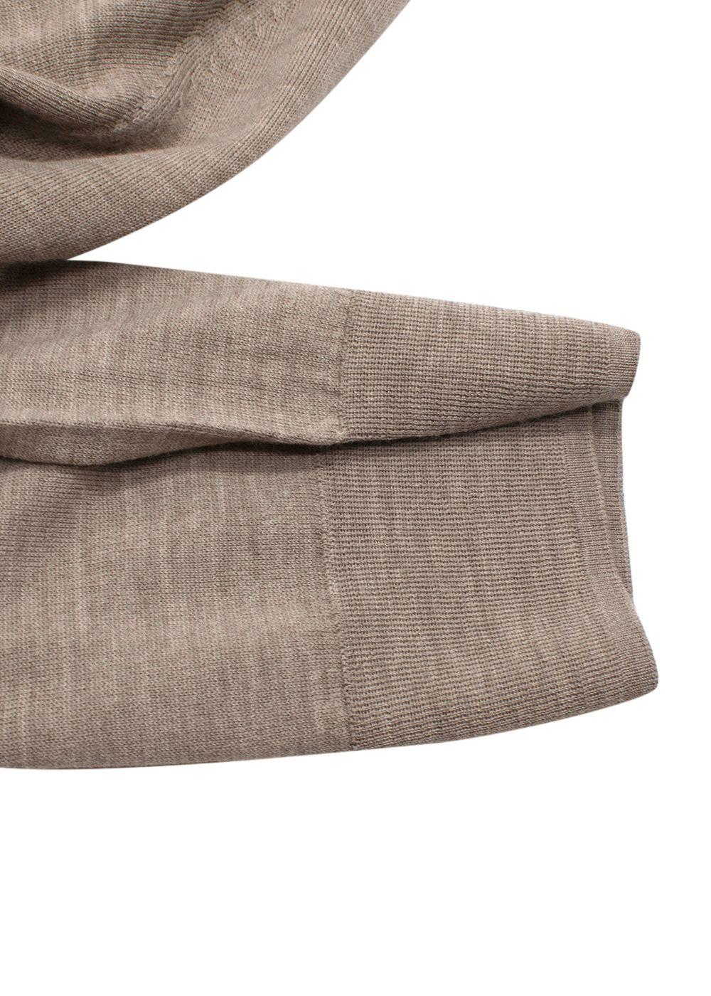 Leset Sand Brown James V Neck Polo Shirt