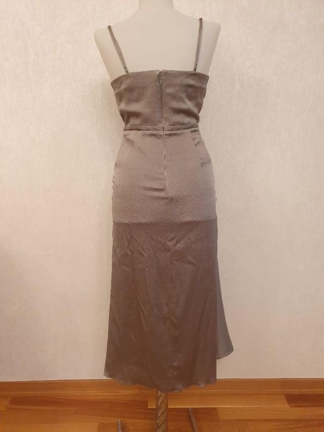 Jonathan Simkhai Lizeth Hammered Silk Wrap Midi Dress