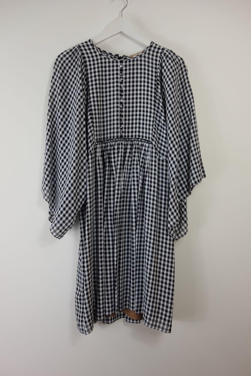 Michael Kors Collection Gingham Seersucker Dress