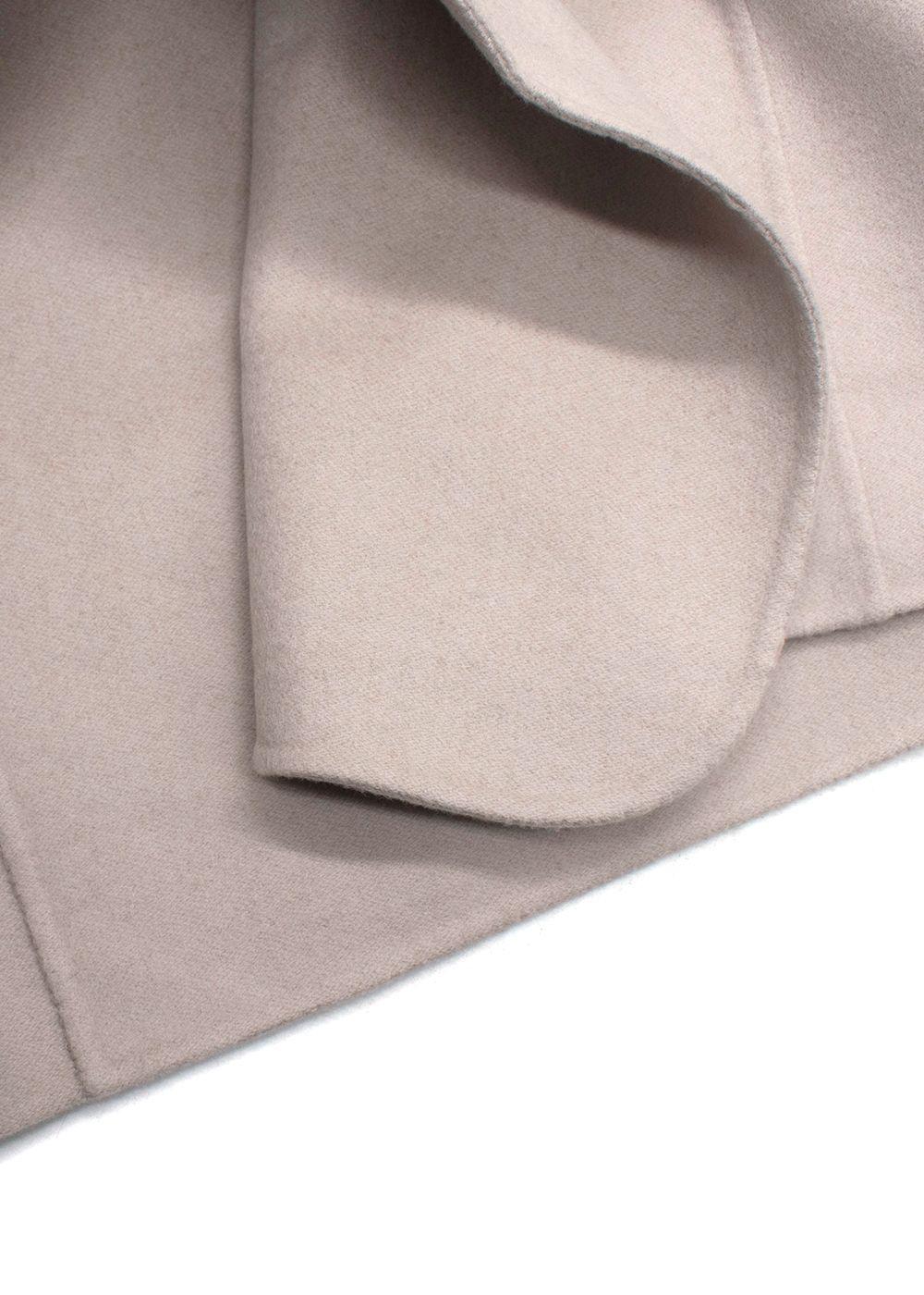 Loro Piana Grey Single Breasted Cashmere Coat