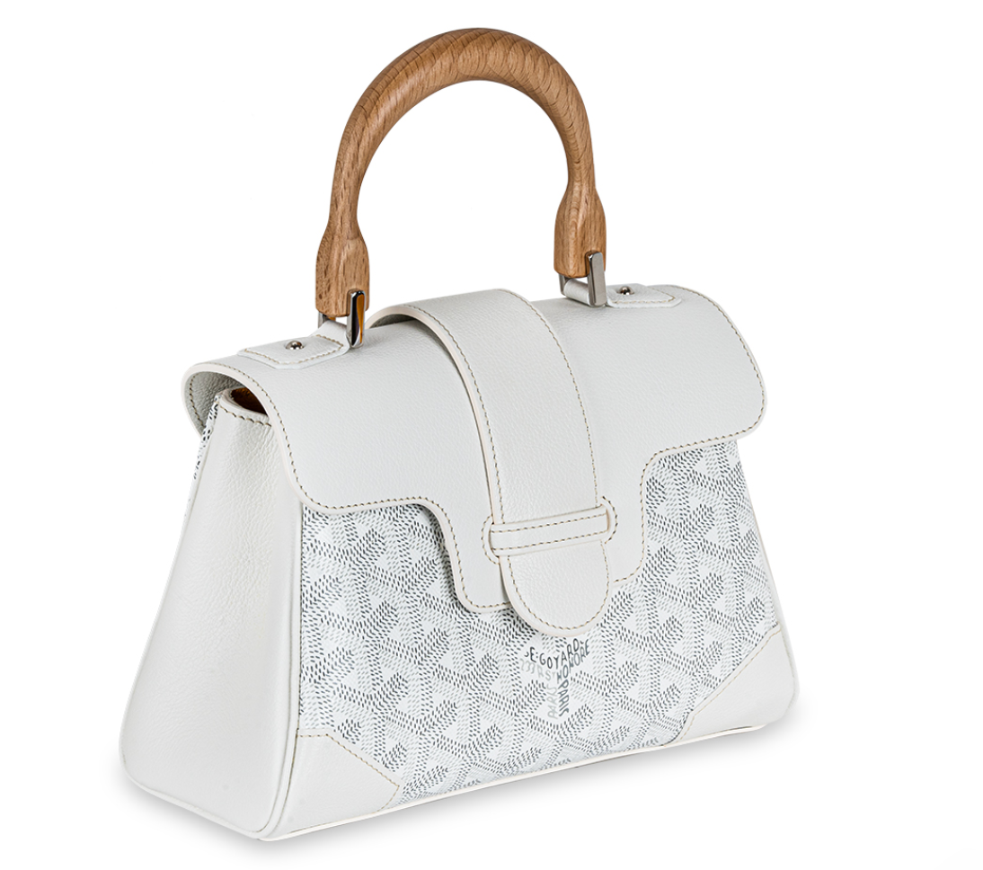 Goyard White Mini Saigon Souple Bag