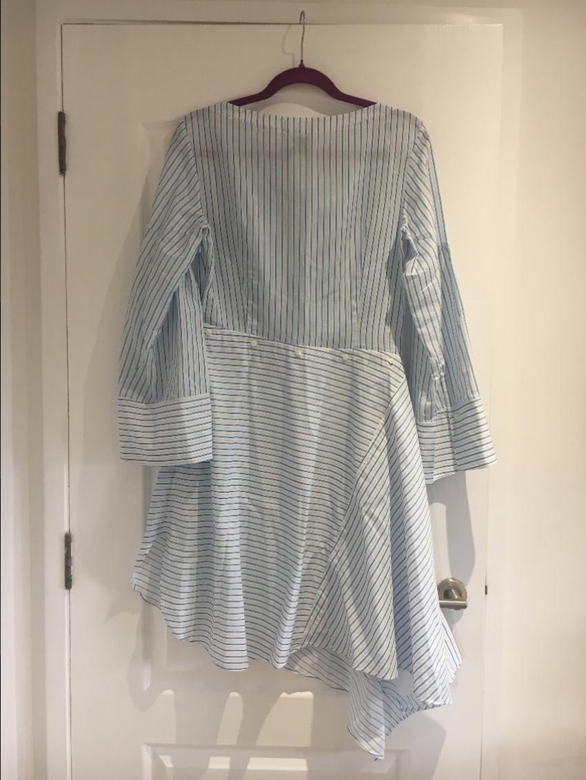 3.1 Phillip Lim Women's Blue Striped Shirt Dress