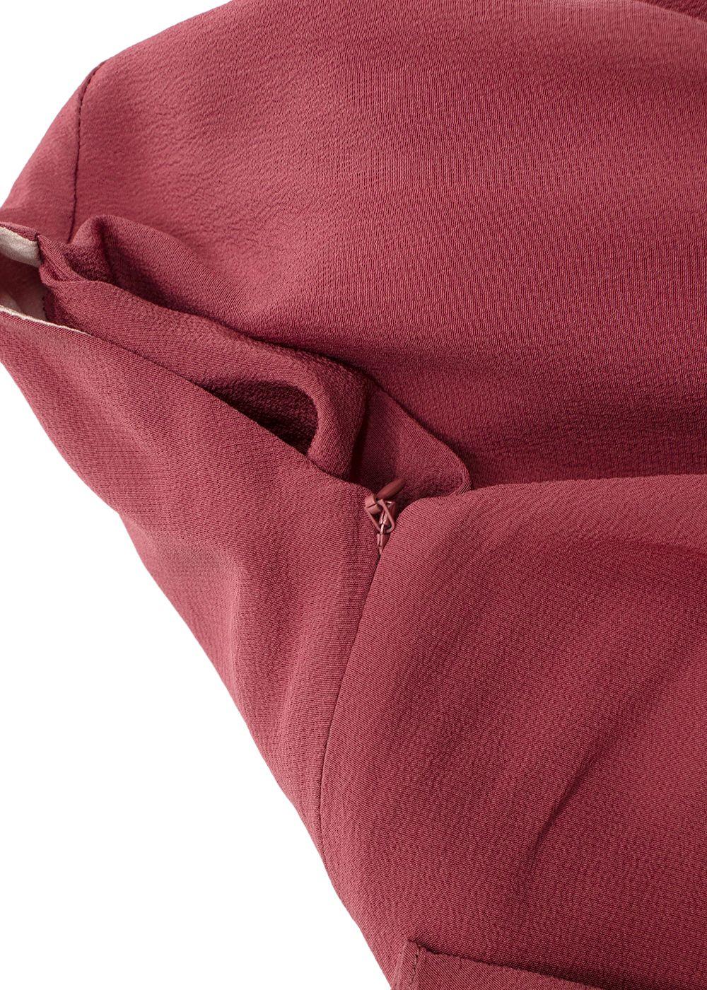 RAEY Dark Blush Silk Midi Dress