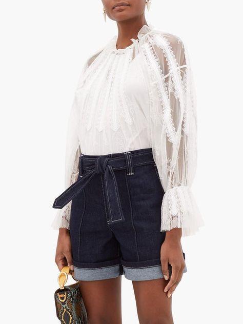 Chantilly Lace White Blouse