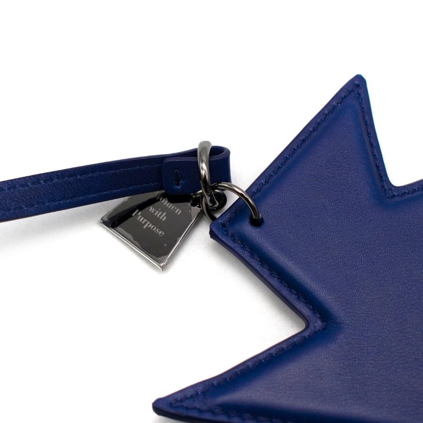 Akris Blue Leather Kinderstern Handbag Charm