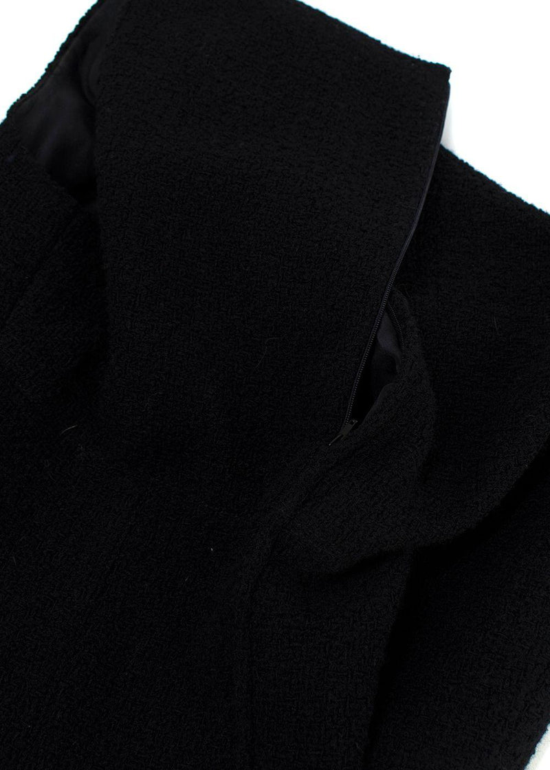Valentino Black Boucle Midi Dress