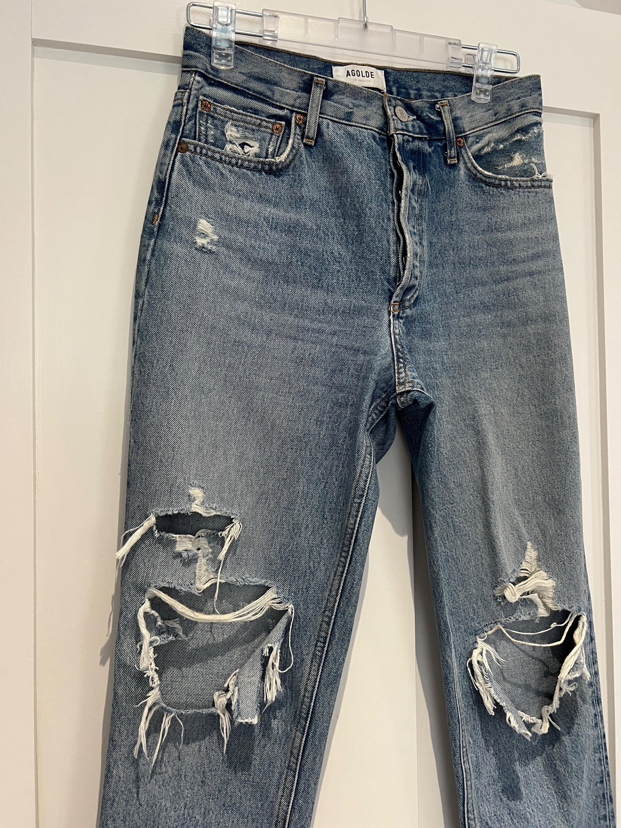 Agolde Distressed Fen Jeans