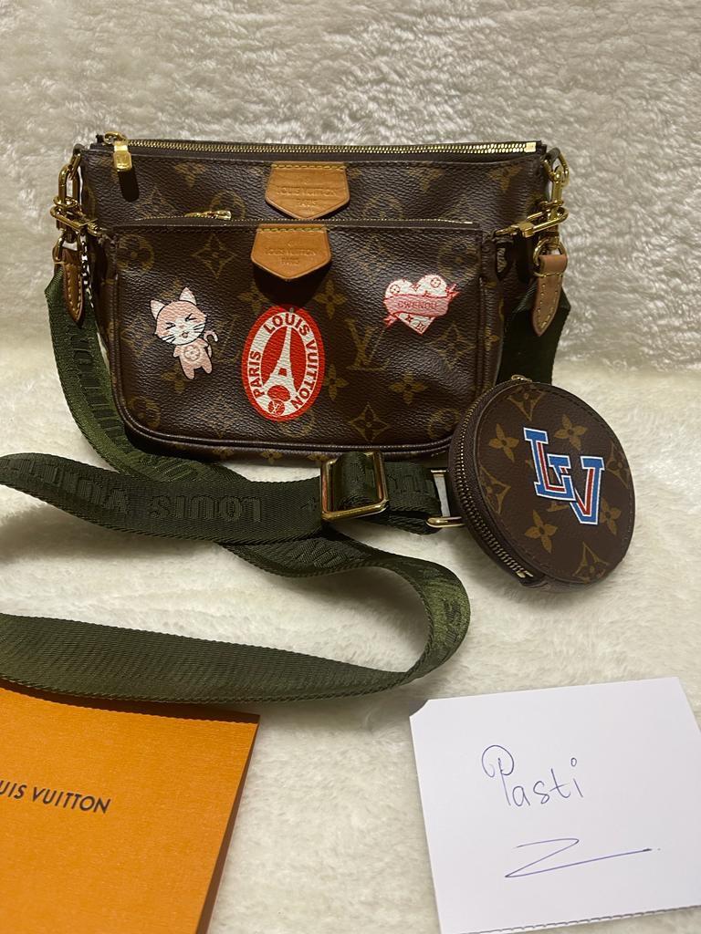 Monogram Pochette Accessoires with Stickers