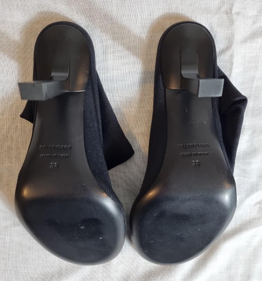 Balenciaga Black Stretch Knit Sock Boots