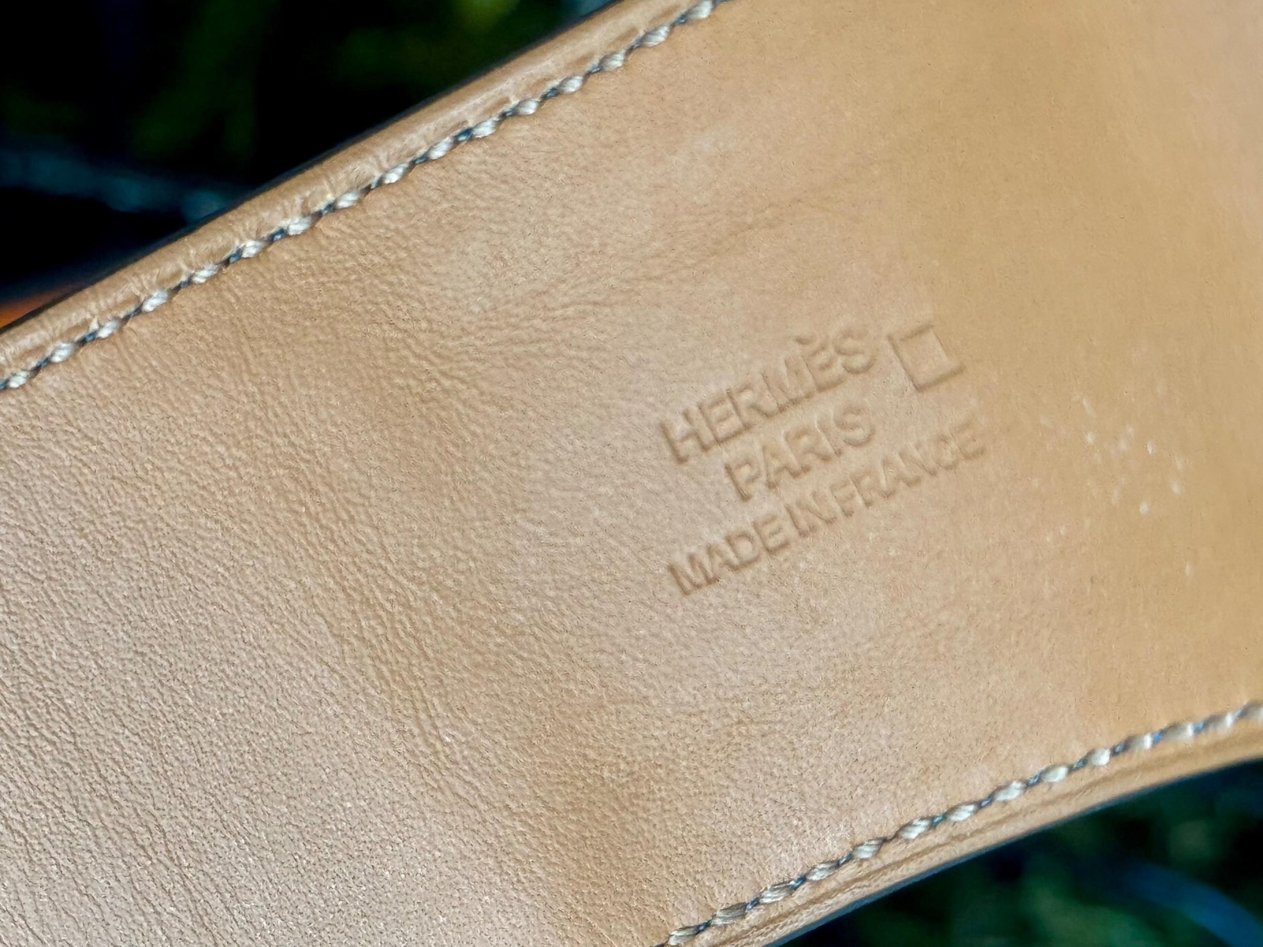 Hermès Matte Alligator collier de Chien bracelet Bleu Izmir with Palladium Hardware