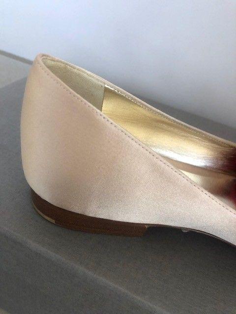 Gina Champagne Gold Satin Mules
