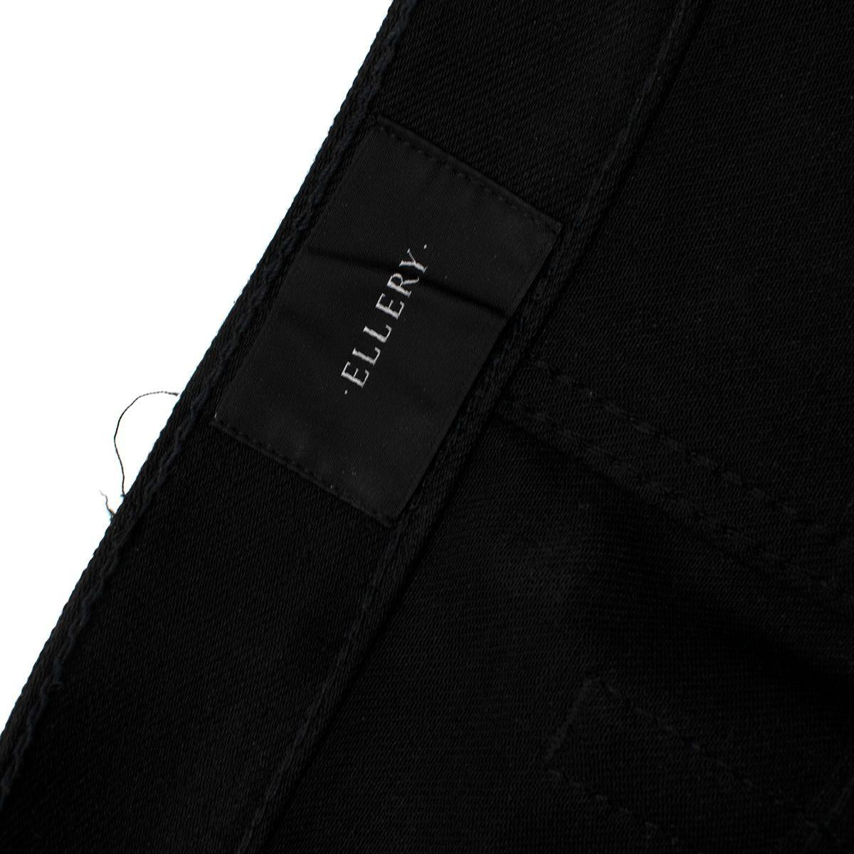 Black Denim Flared Jeans