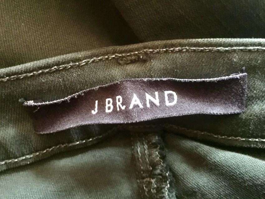 J Brand Alana High Rise Crop Jeans in Demented Evergreen