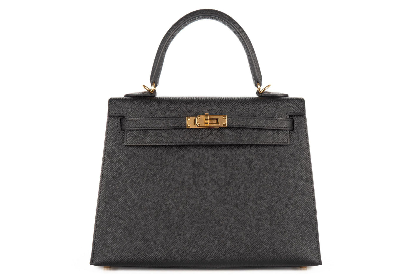 Kelly 25cm Black Epsom GHW