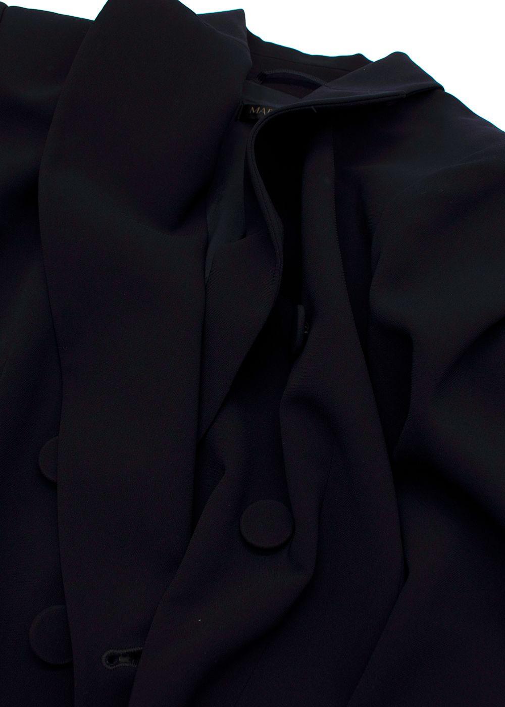 Marina Rinaldi Navy Cady Double Breasted Blazer
