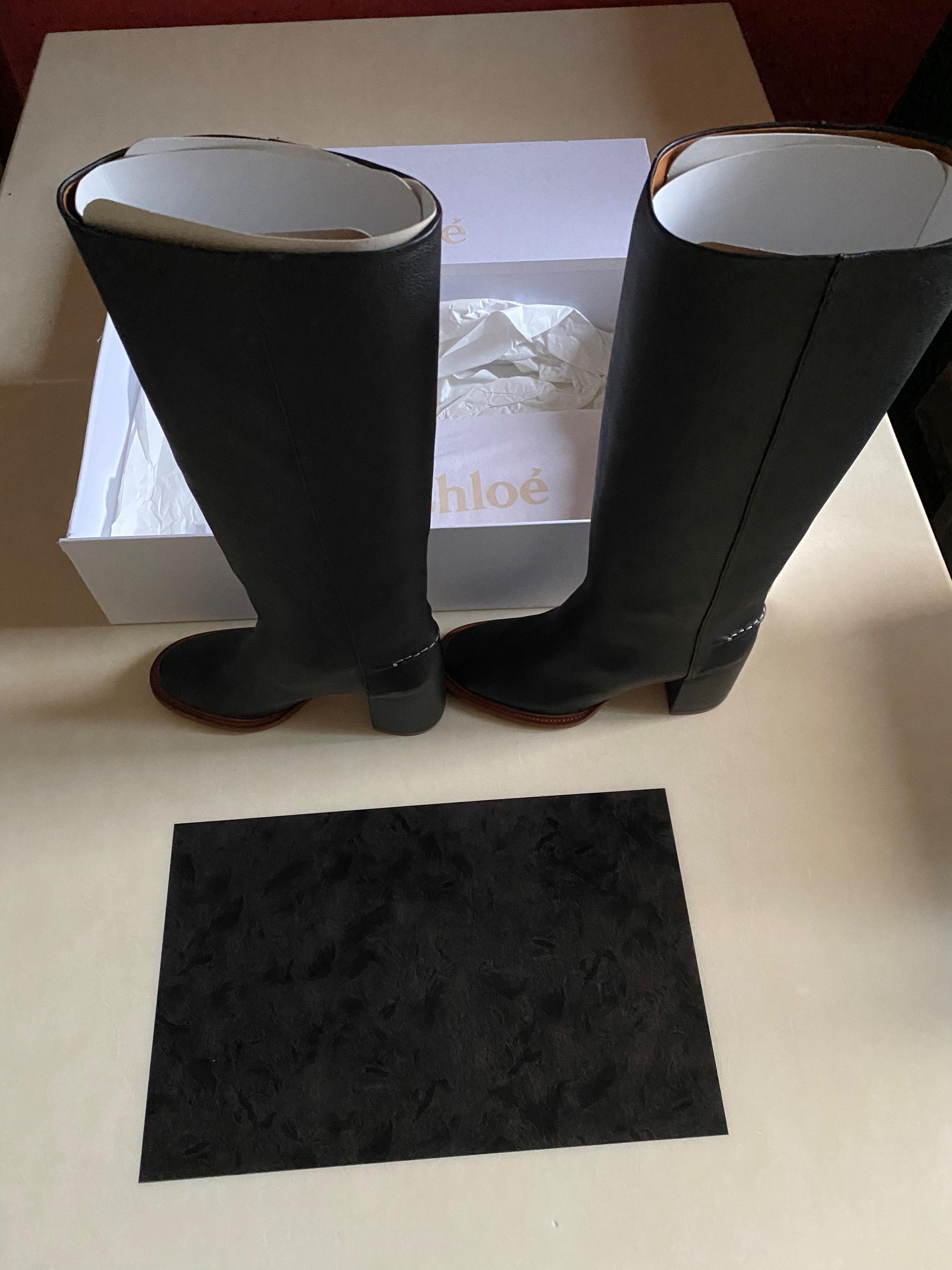 Edith Leather Knee Boots