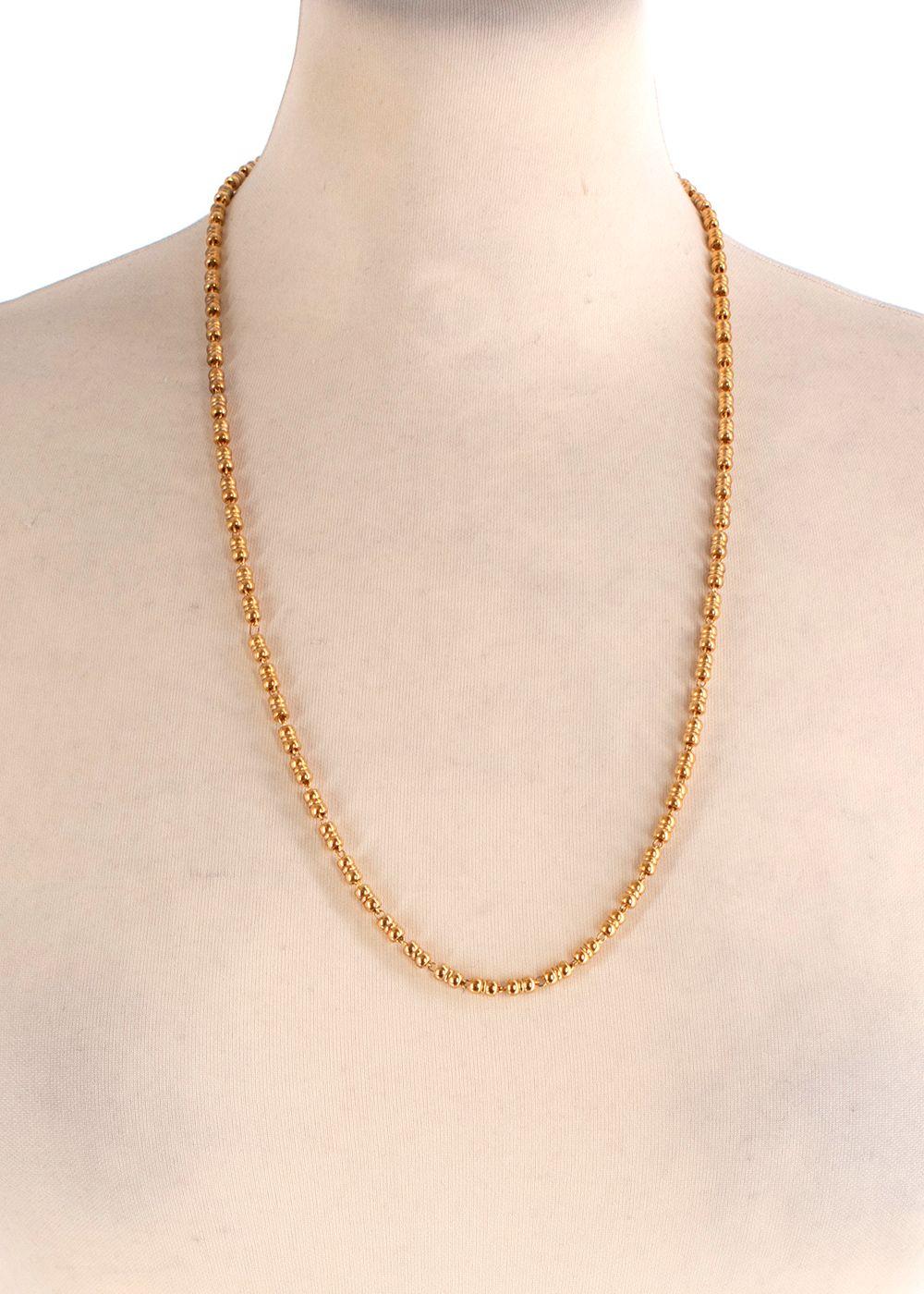 gold tone DG chain necklace