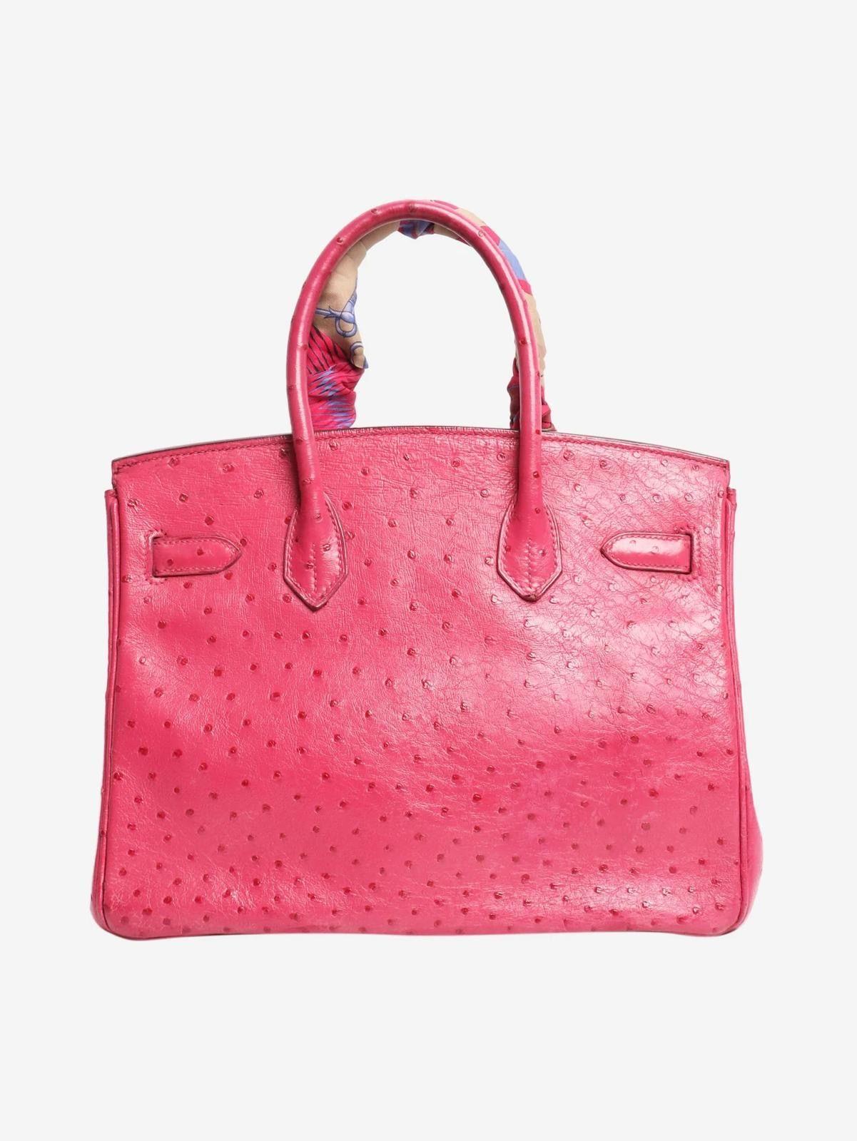 Hermes Pink Ostrich 2004 Birkin 30