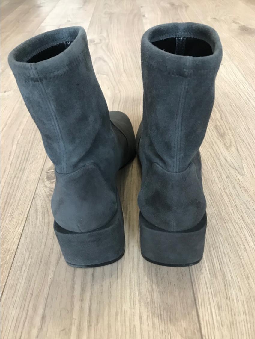 Stuart Weitzman Suede Sock Ankle Boots