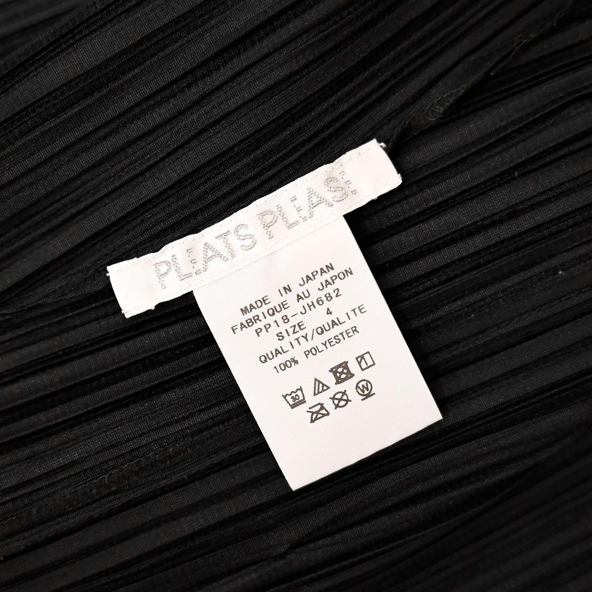 Black Pleats Please Confetti Bits Mock Neck dress