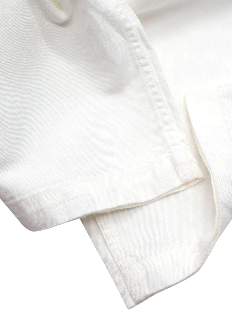 Nili Lotan White Cargo Trousers