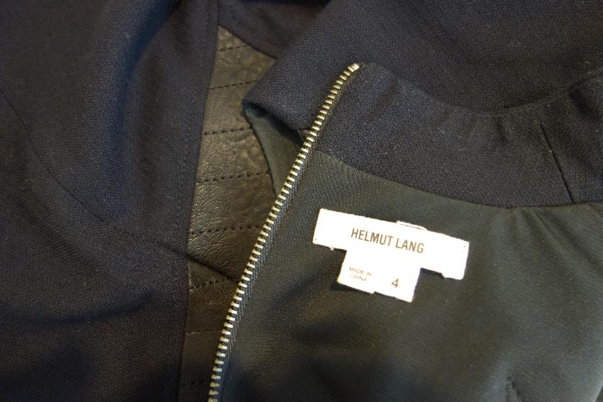 Helmut Lang contrast-panel dress