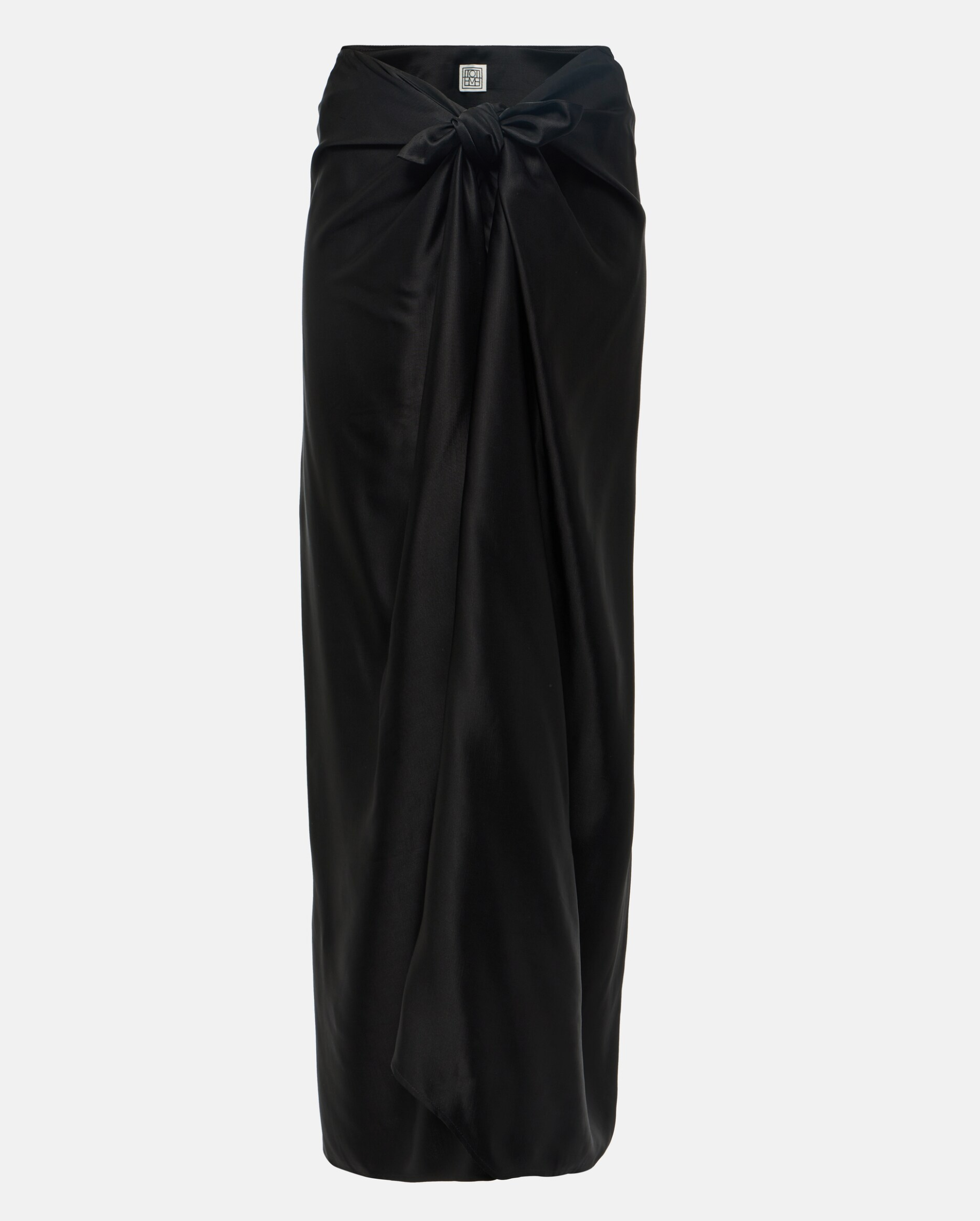 Toteme Knot-Detail Satin Maxi Skirt