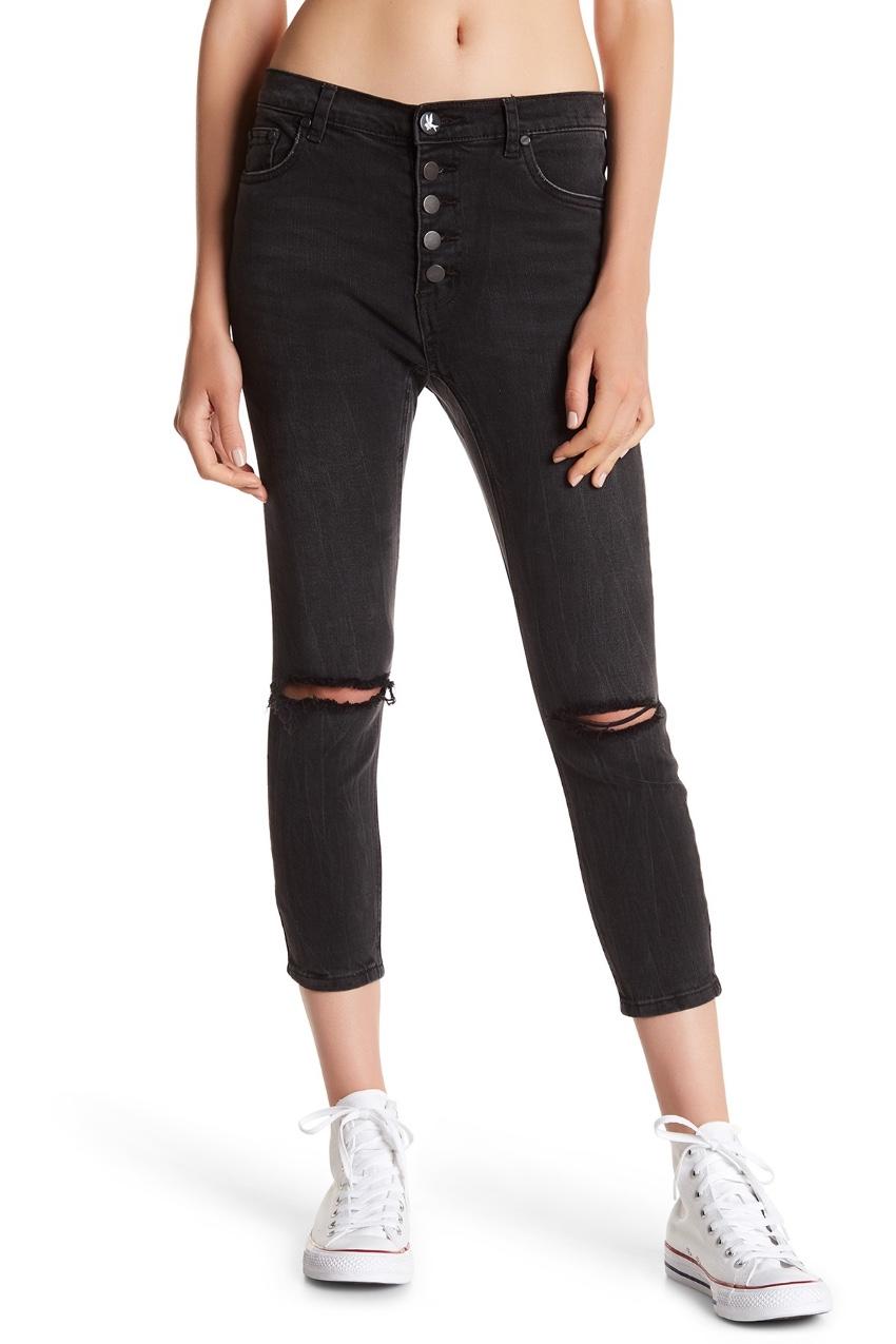 One Teaspoon Distressed Skinny Jeans