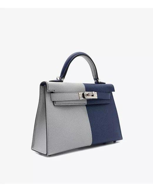 Kelly 20cm Bleu Glacier & Bleu Indigo Epsom Leather HSS Special Order PHW
