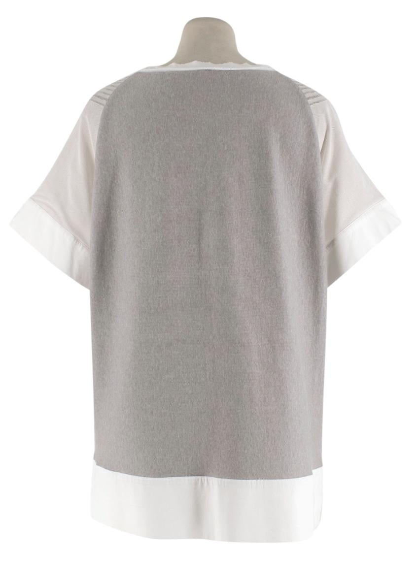 Fabiana Filippi Knit & Mesh Beaded Top