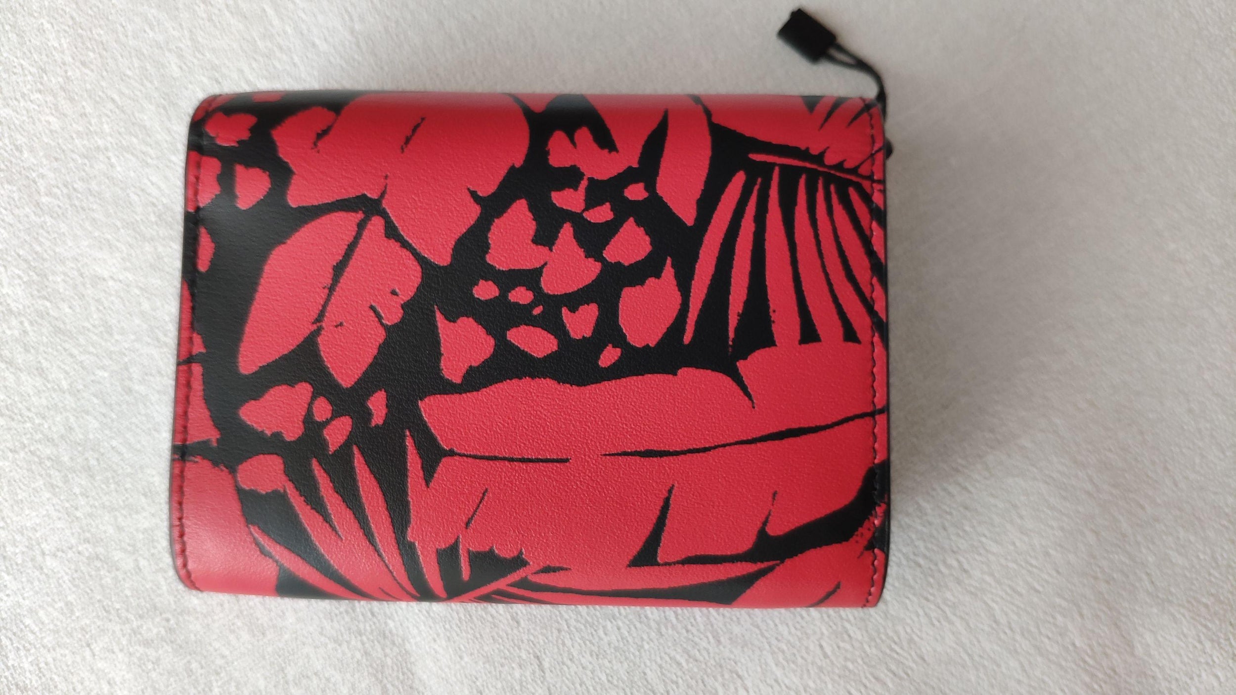 Saint Laurent Red Printed Wallet on Chain