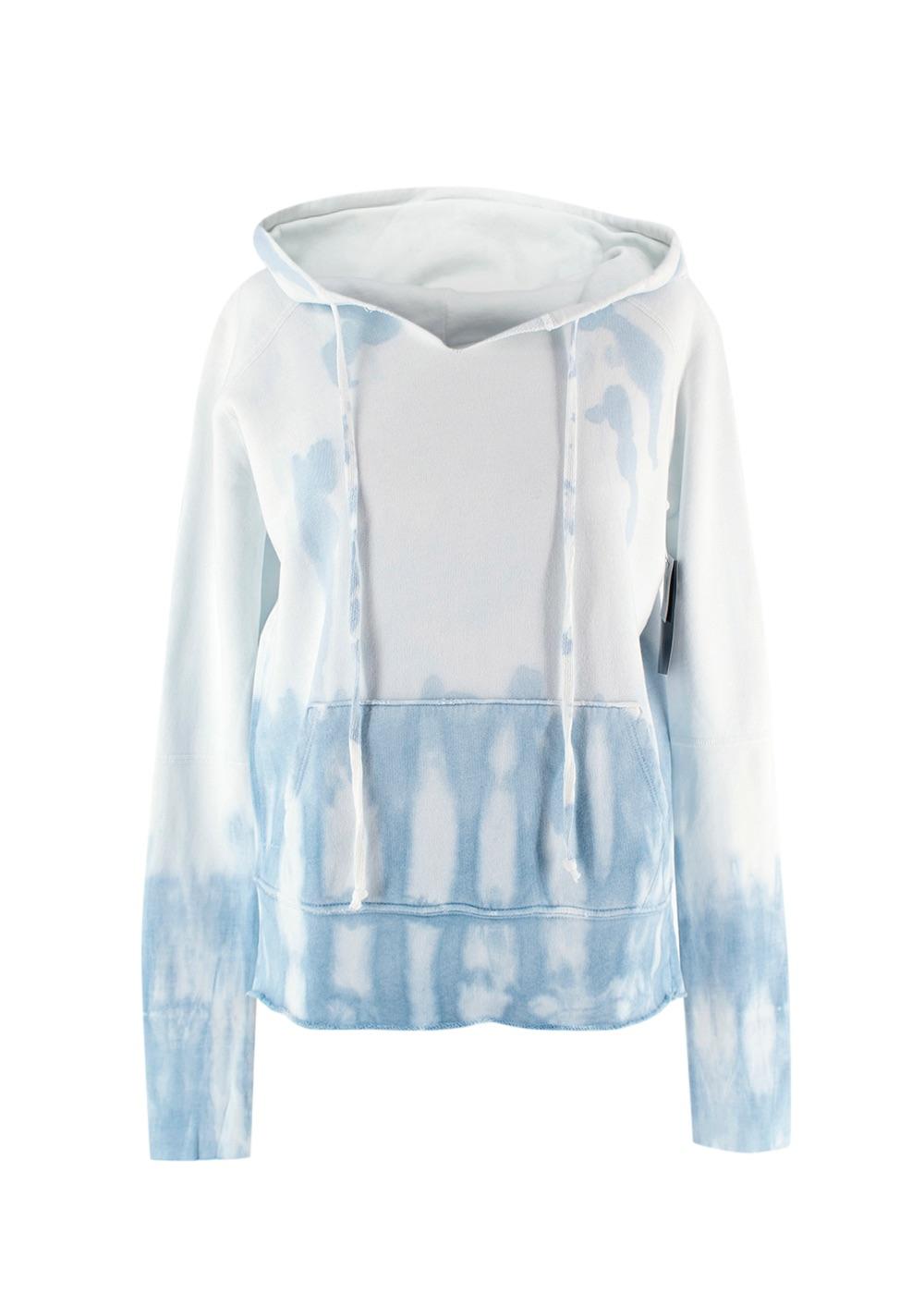 Nili Lotan Blue Tie Dye Hoodie and Joggers Tracksuit Set