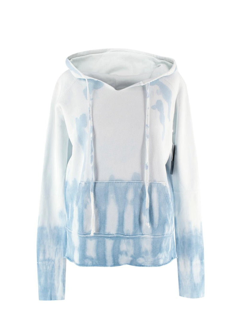 Nili Lotan Blue Tie Dye Hoodie and Joggers Tracksuit Set