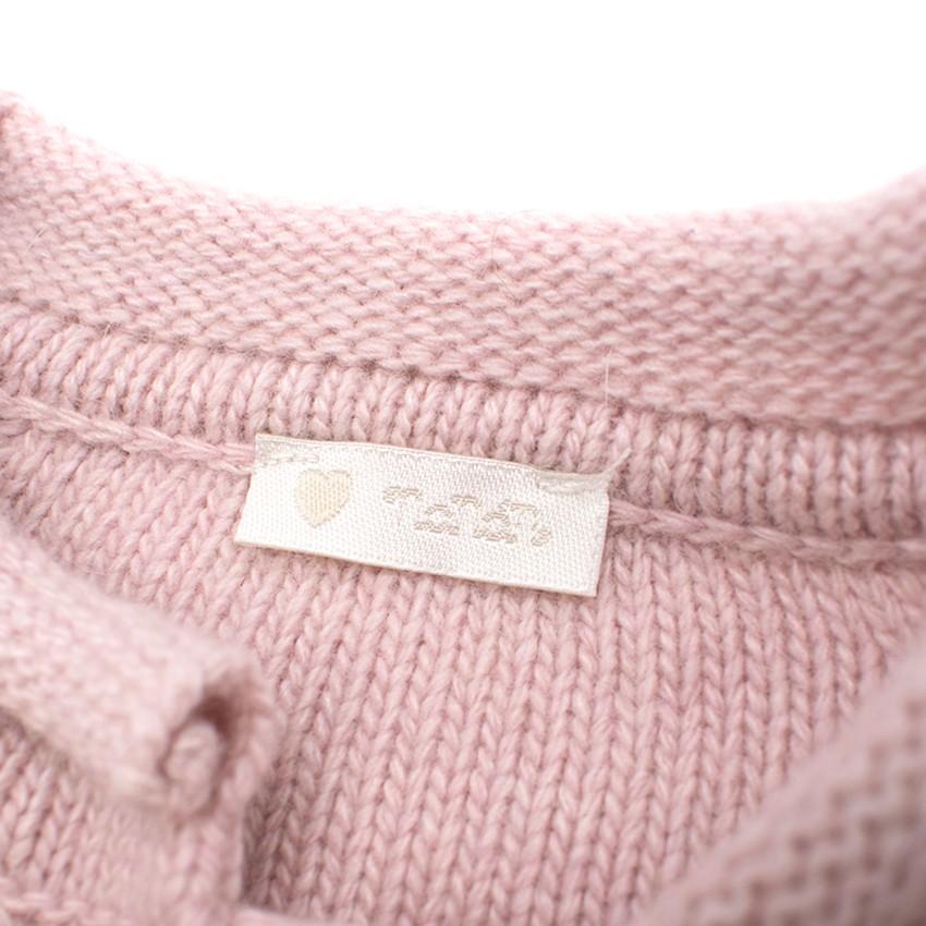 Nanan Girls 12M Pink Knit Cardigan