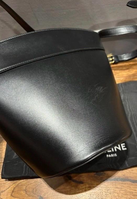 Celine Black Leather Tote