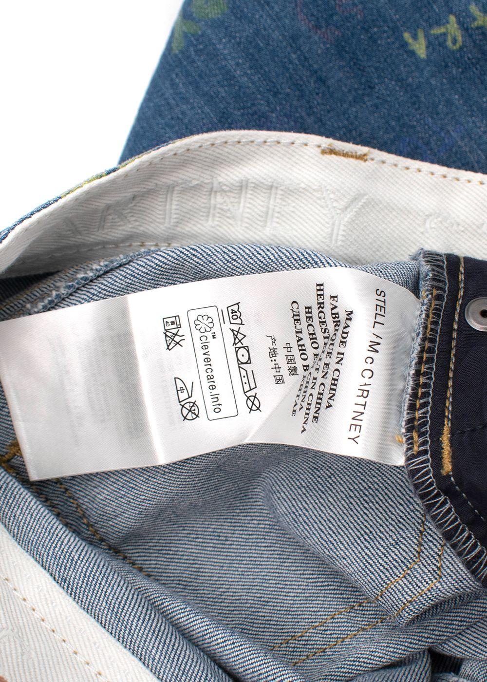 Kids 6Y Name Graffiti  Blue Wash Jeans