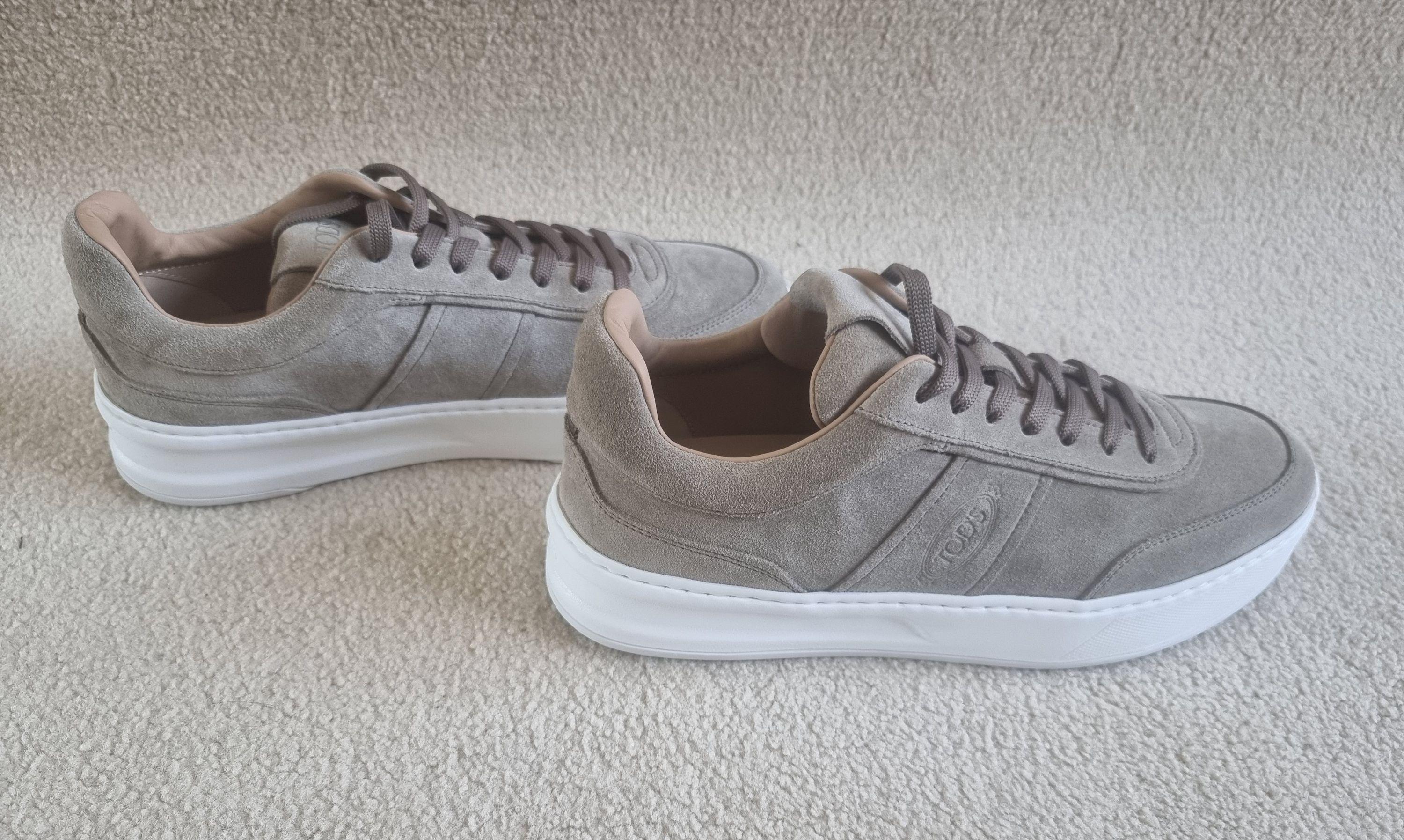 Taupe Suede Cassetta Sneakers